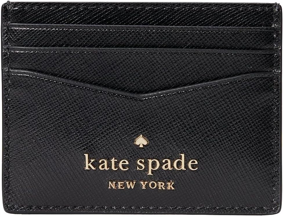 Kate Spade Joeley Tinsel Glitter Slim Card Case Gift Boxed