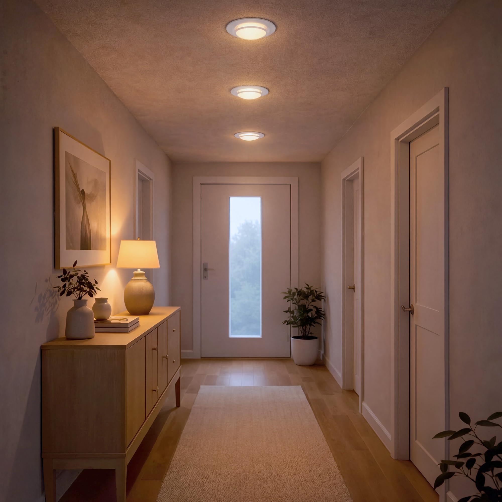 SSC-LUXon LAGO 10x Deckenlampe rund weiß schwenkbar - Punktstrahler geeignet für LED Modul - Deckenspot für Schlafzimmer ohne Leuchtmittel