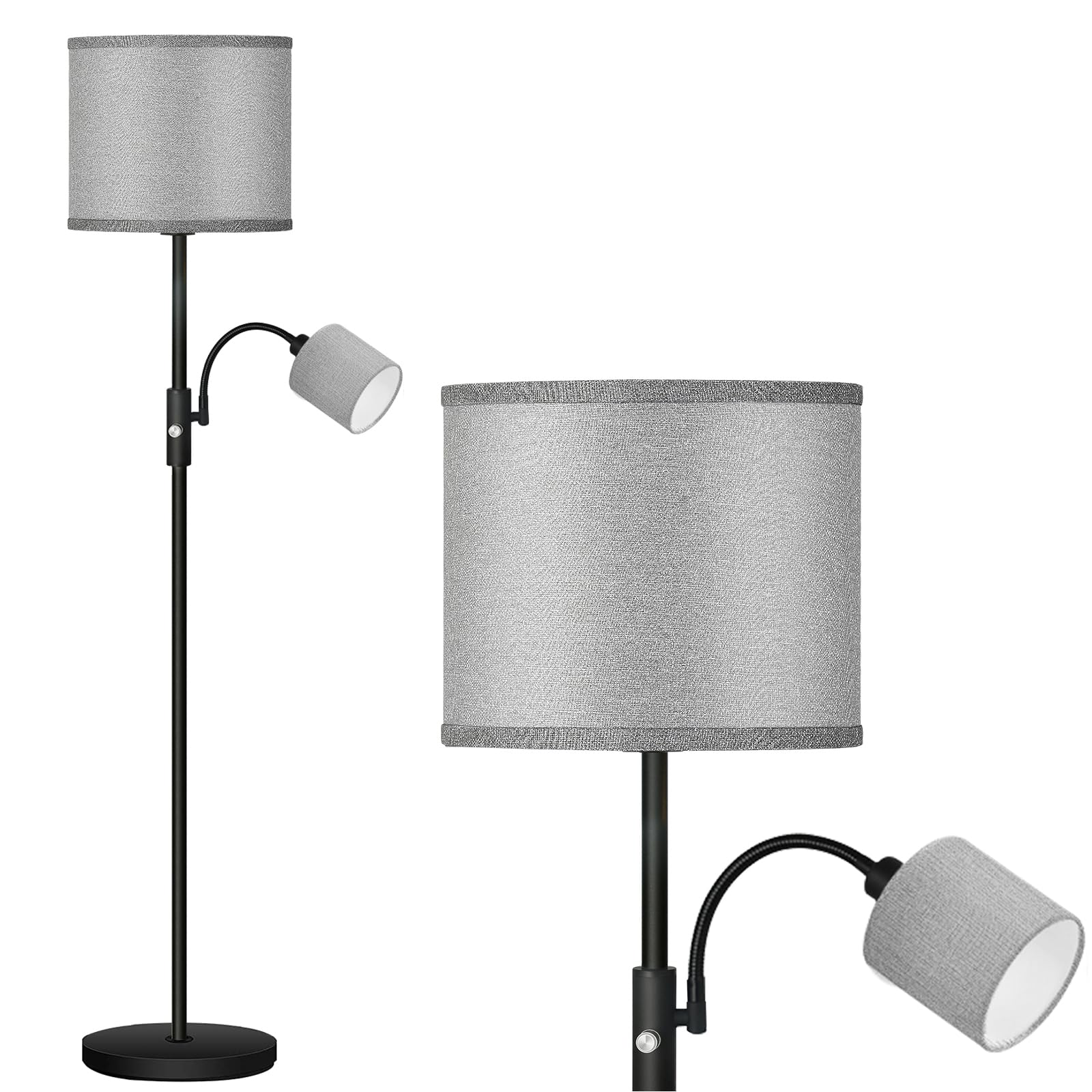 AUQUEE Floor Lamp Standing Lamp, Modern Living Room Lamp with Reading