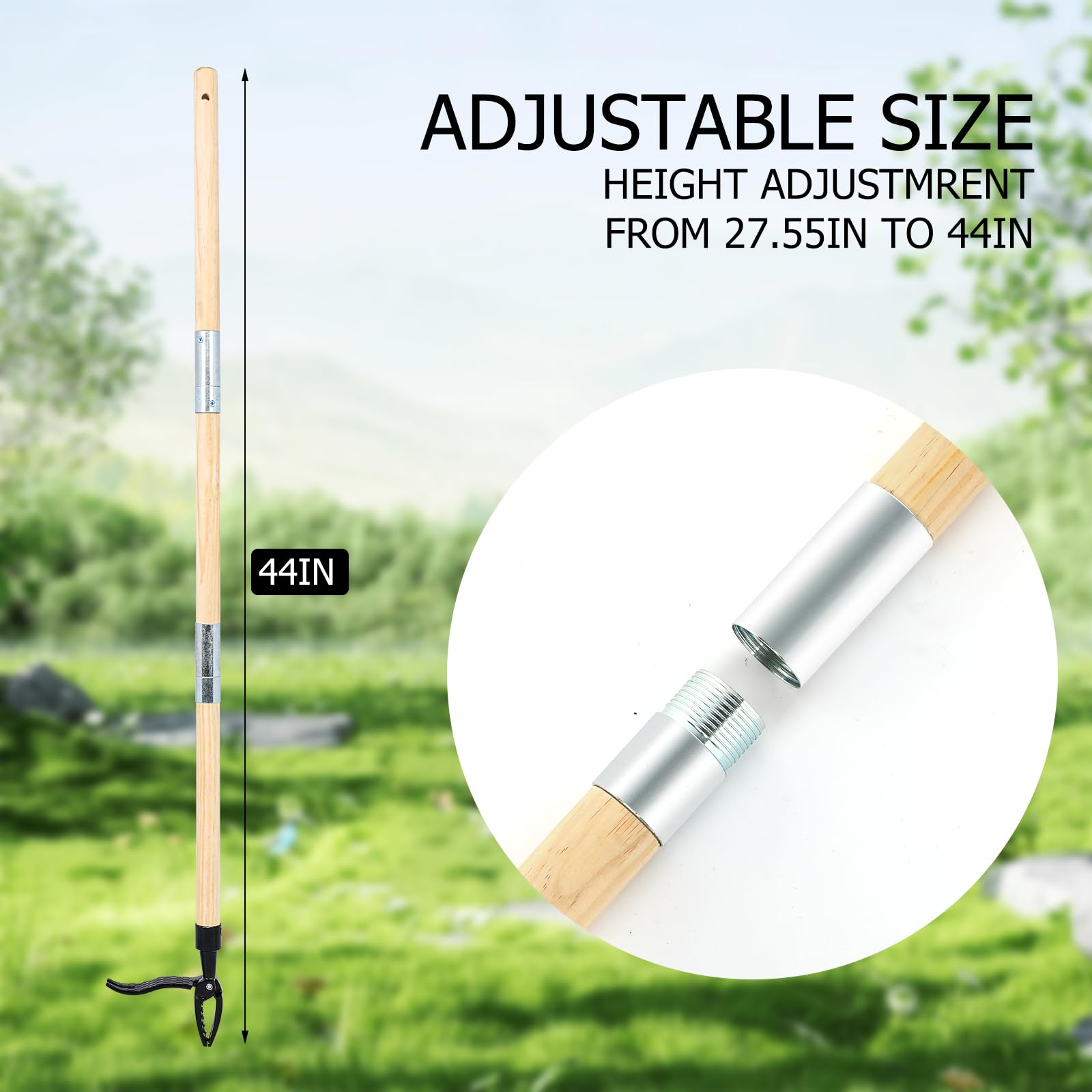 Estirpatore Erbacce Manuale Con Pedale - In Lega Alluminio, Per Giardino Senza Chinarsi - Foto 10