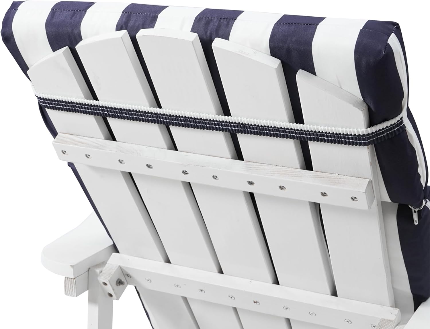 Adirondack Chair High Density Foam Cushions,High Back Outdoor Rocking Chair Cushion, Striped
