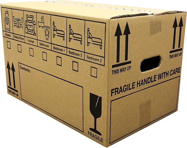 15 Strong Cardboard Packing Moving House Storage Boxes 47cm x 31.5cm x 27cm 44 litres