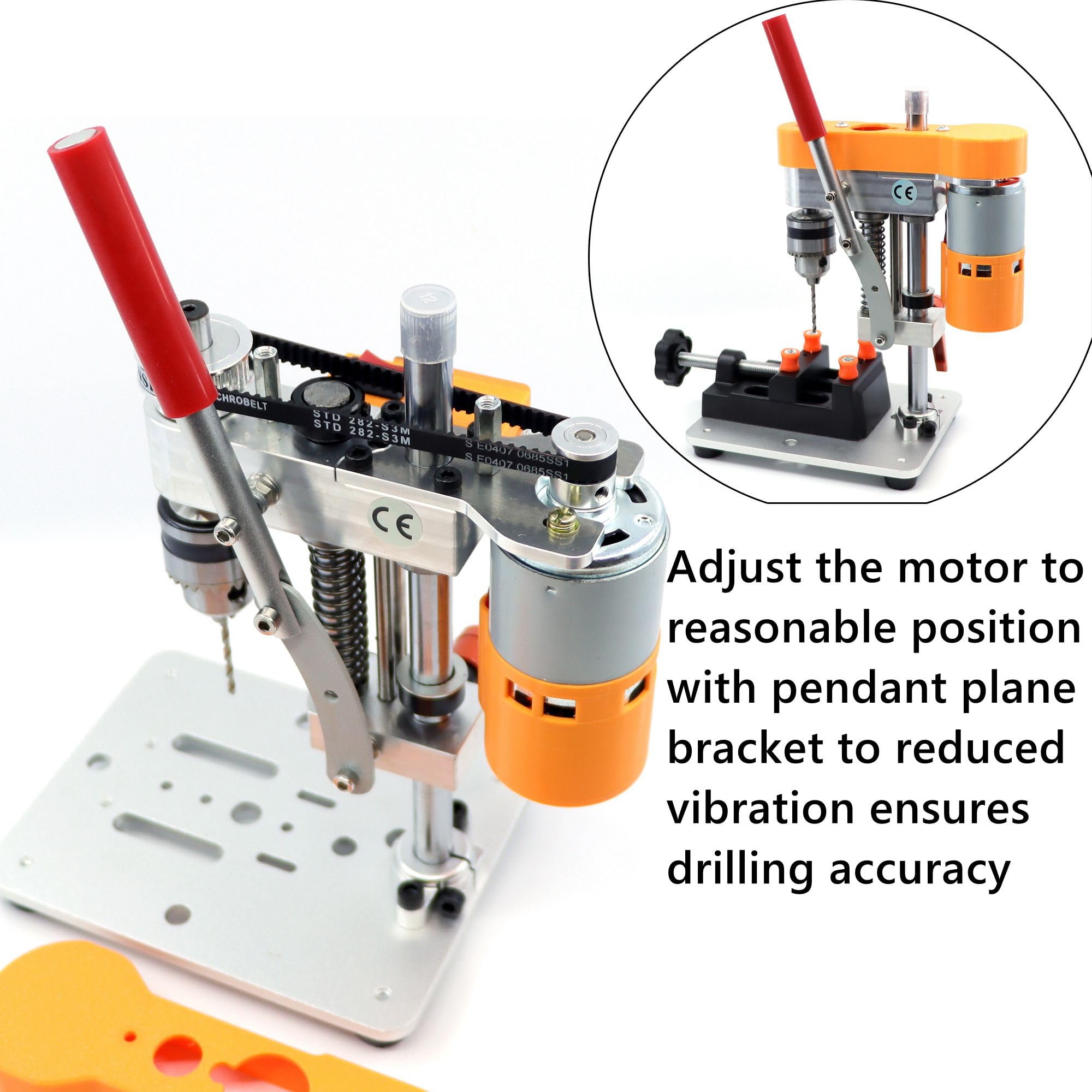 Mini Drill Press - Benchtop Precision Tool -6
