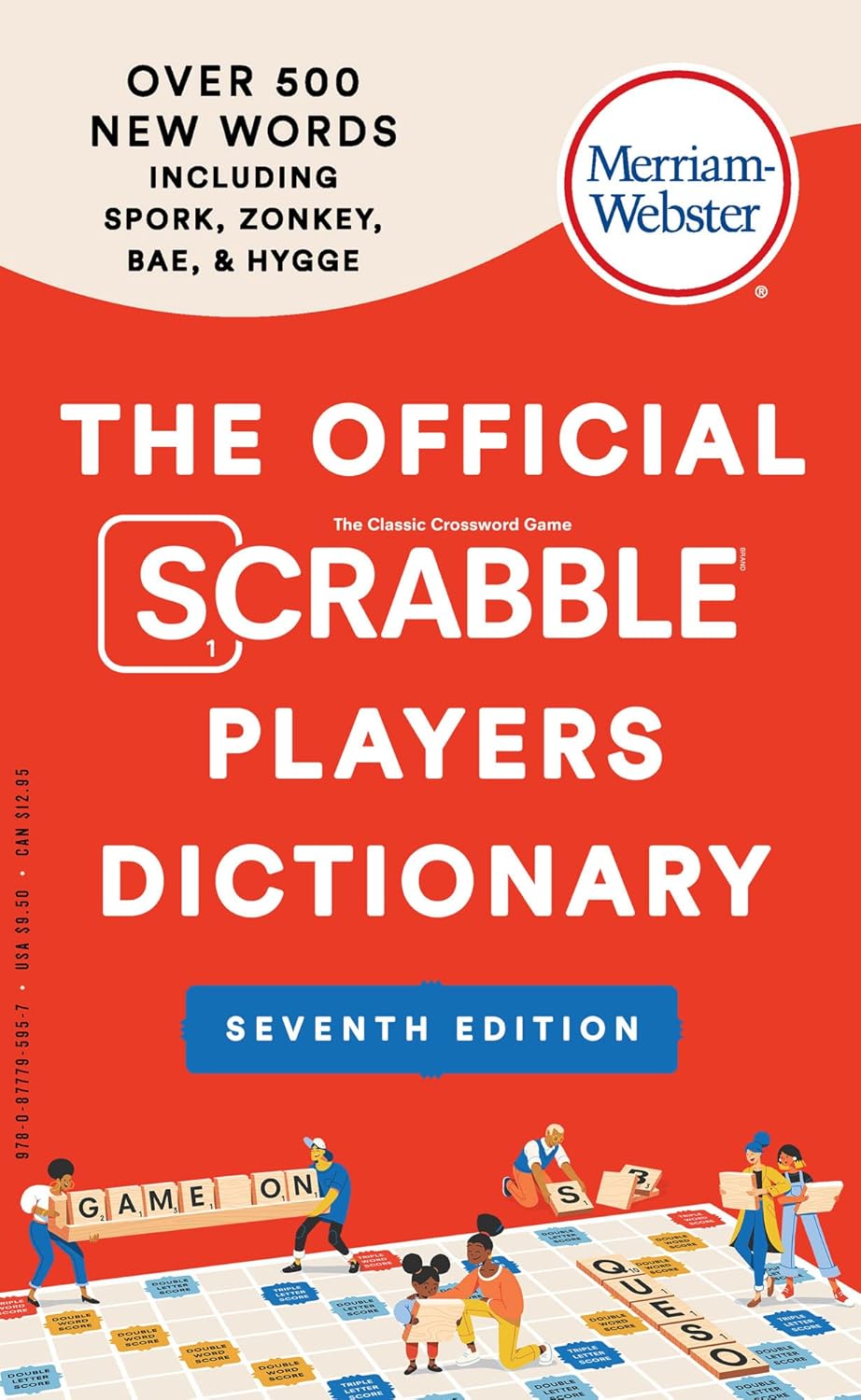 Official Merriam-Webster SCRABBLE Players Dictionary, 7th Edition - 100K+ Words, 500 New Entries for Winning