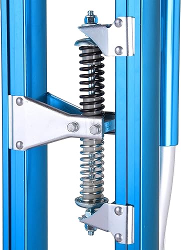 Miniatura 9 de ZeHuoGe Zancos azules para paneles de yeso de 24 a 40 pulgadas con protección de rodilleras, pilotes de herramienta de aluminio ajustable para