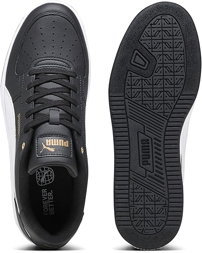 Puma Unisex Adults Puma Caven 2.0 Sneakers, Puma Black-Puma White-Gold, 13 UK - 6