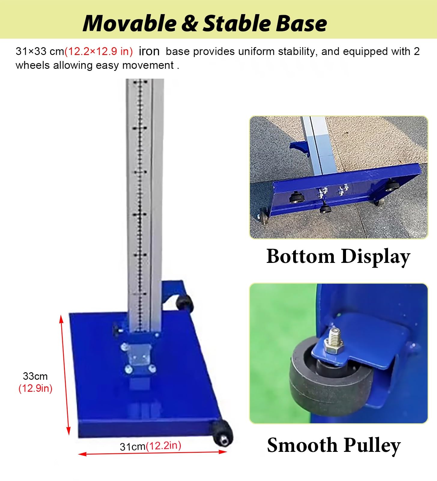 Competition Athletic High Jump Standards, soporte de entrenamiento de salto resistente con base, probador de pista esencial para la escuela secundaria