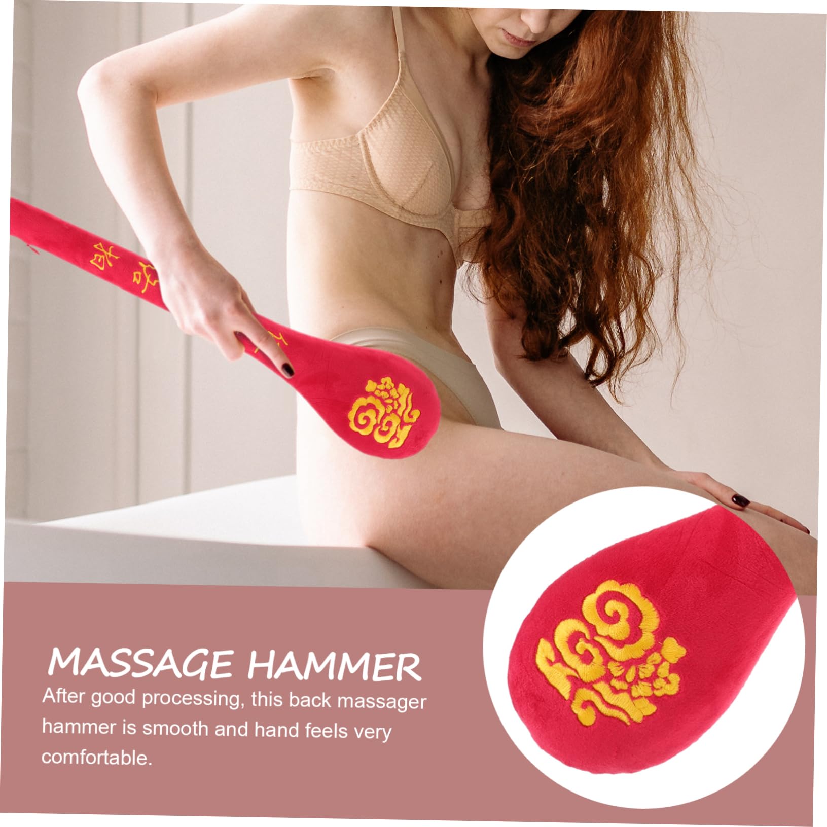 Mipcase 2pezzi Massaggiatore Manuale Doppia Faccia Per Massaggi Per Schiena Strumento Di Massaggio Portatile Ottimo Per Casa e Viaggi Promuove Circolazione e Elasticità Della