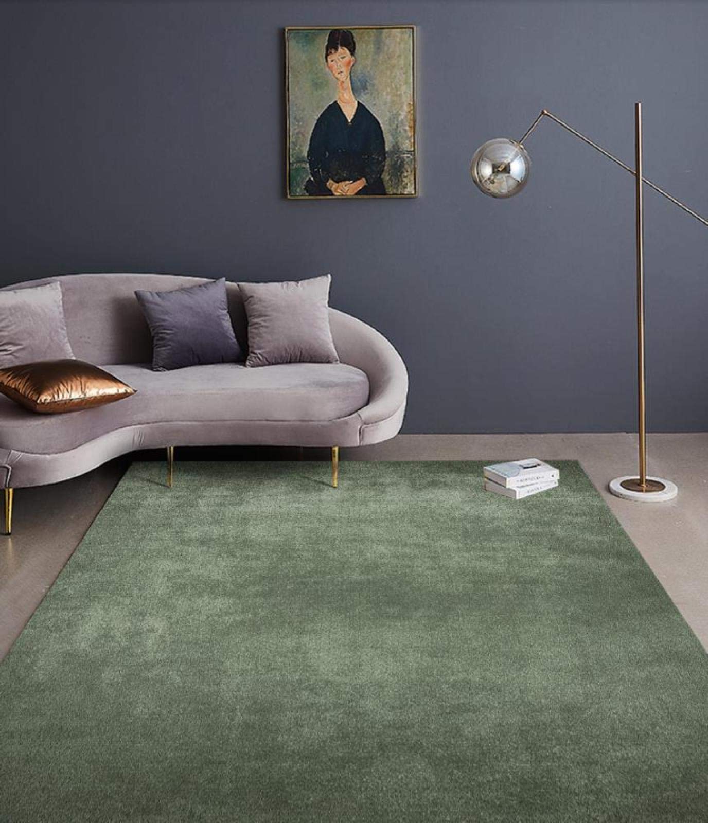Sxzhsm Lightgreen Rug For Living Room Non Slip Rugs Non Skid Fluffy Soft Shaggy Rugs Washable Area Carpet Mats For Indoor, Bedroom,-160X230cm