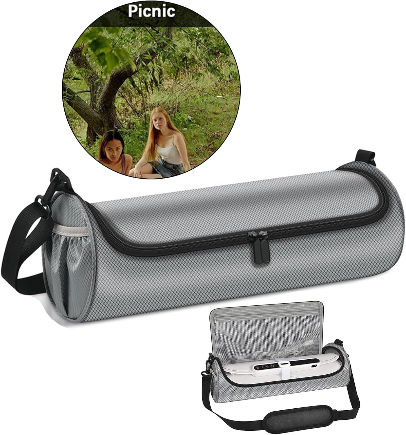 コンパクト電気トレイストレージオーガナイザーポリエステル素材ロールアップデザイン調理器具キッチン用品ピクニックトレイキャリア