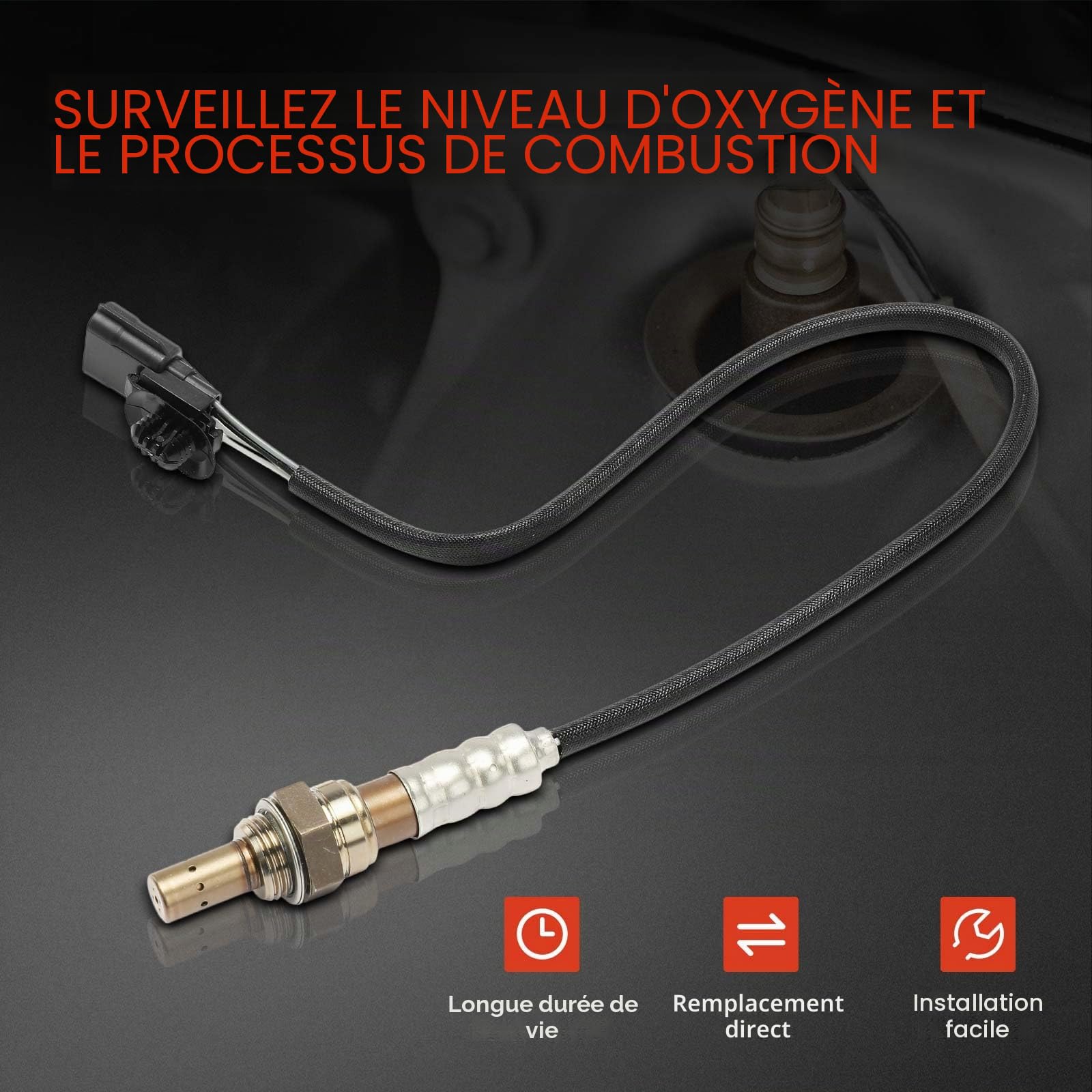 Frankberg Sonde lambda, capteur de contrôle, 4 broches | Compatible avec: KR0/1 SB SR FC0/1-Heute KS