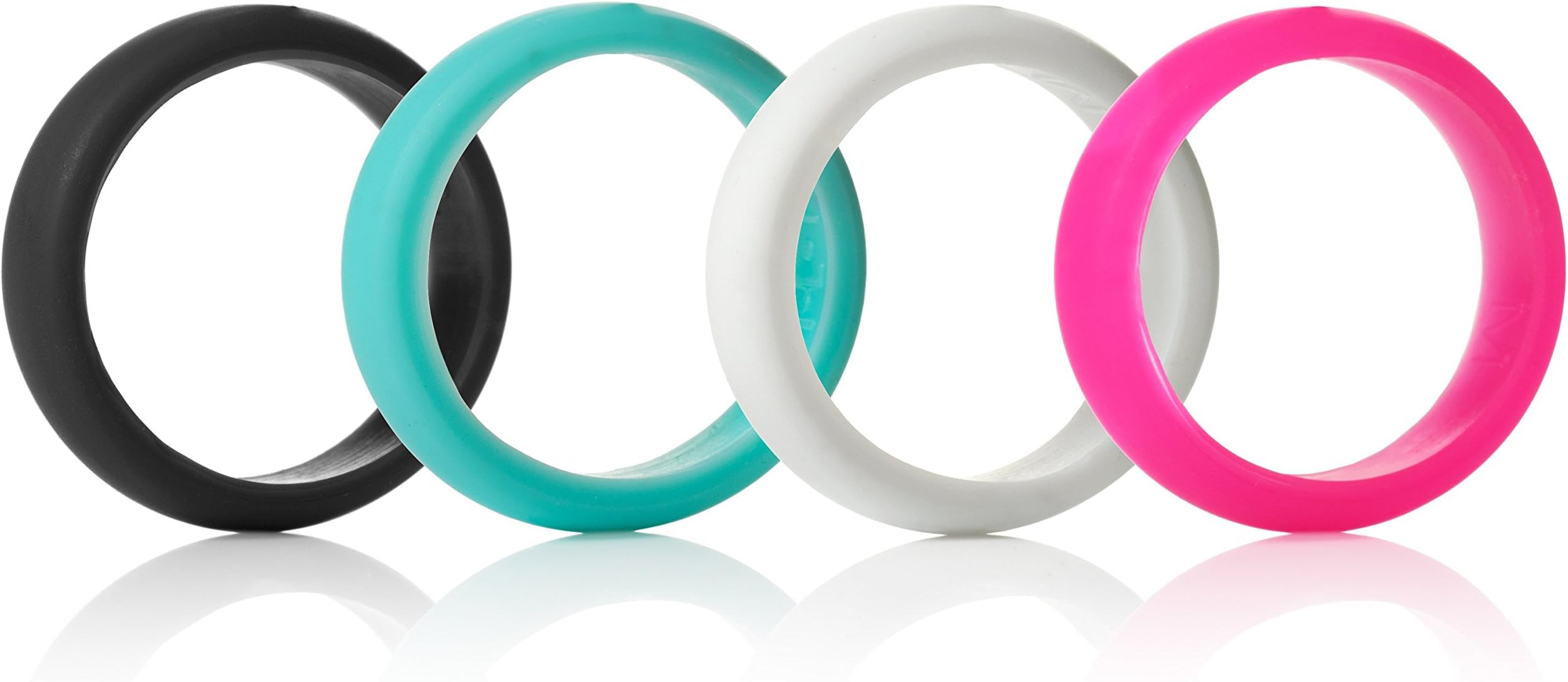 Silicone Wedding Ring-For Women- Medium (Diameter 17mm, Size 6-7) Safe, Flexible and Comfortable Alternative to Metal Wedding Bands For Active Lifestyles(Medium)