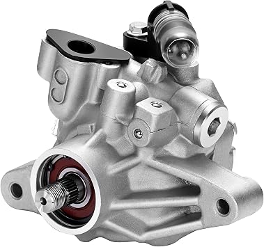 Power Steering Pump Compatible with 2006 2007 2008 2009 2010 2011 for Honda Civic L4 1.8L Replacement 21-5456 Power Steering Pump Pulley kit Power Assist Pump Assembly