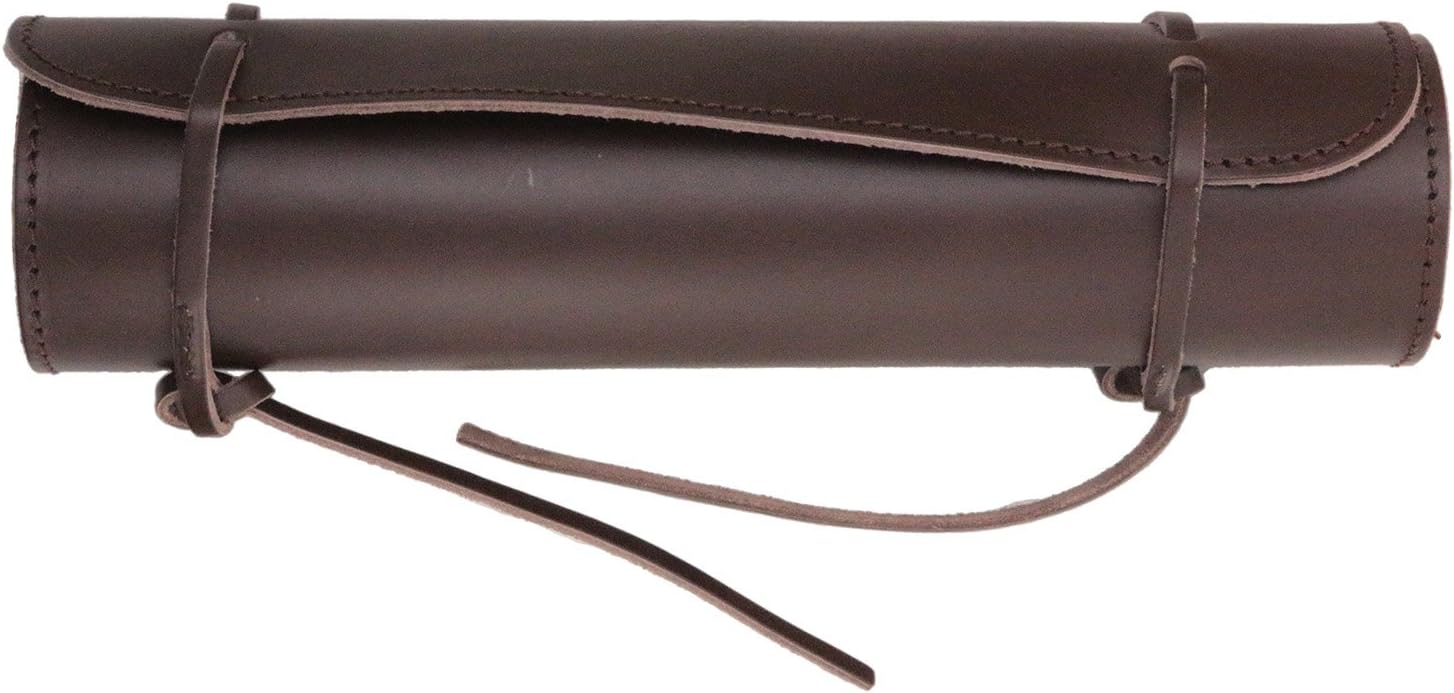 Helle Leather Knife Roll (Bag) with Six Knife Slots, Brown