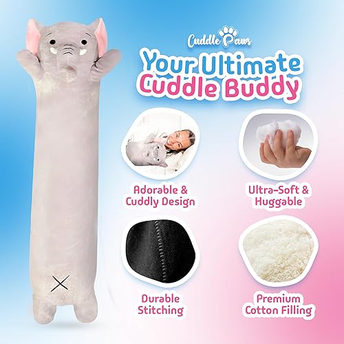 Vista 49 de Almohada corporal de felpa de unicornio para niños, almohada larga de peluche de animal de peluche, juguete suave para abrazar, regalo de peluche
