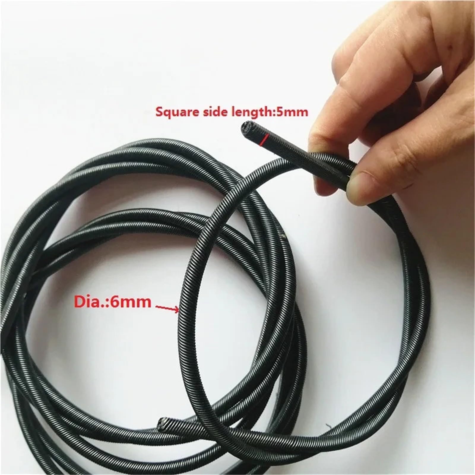 Brousqueur Brosse Flexible Drive Arbre Câble Cable 132 cm for EC-Ho 265 Sac à Dos pôle à Sac à Dos d'herbe carrée carrée de 5 mm de diamètre 6 mm