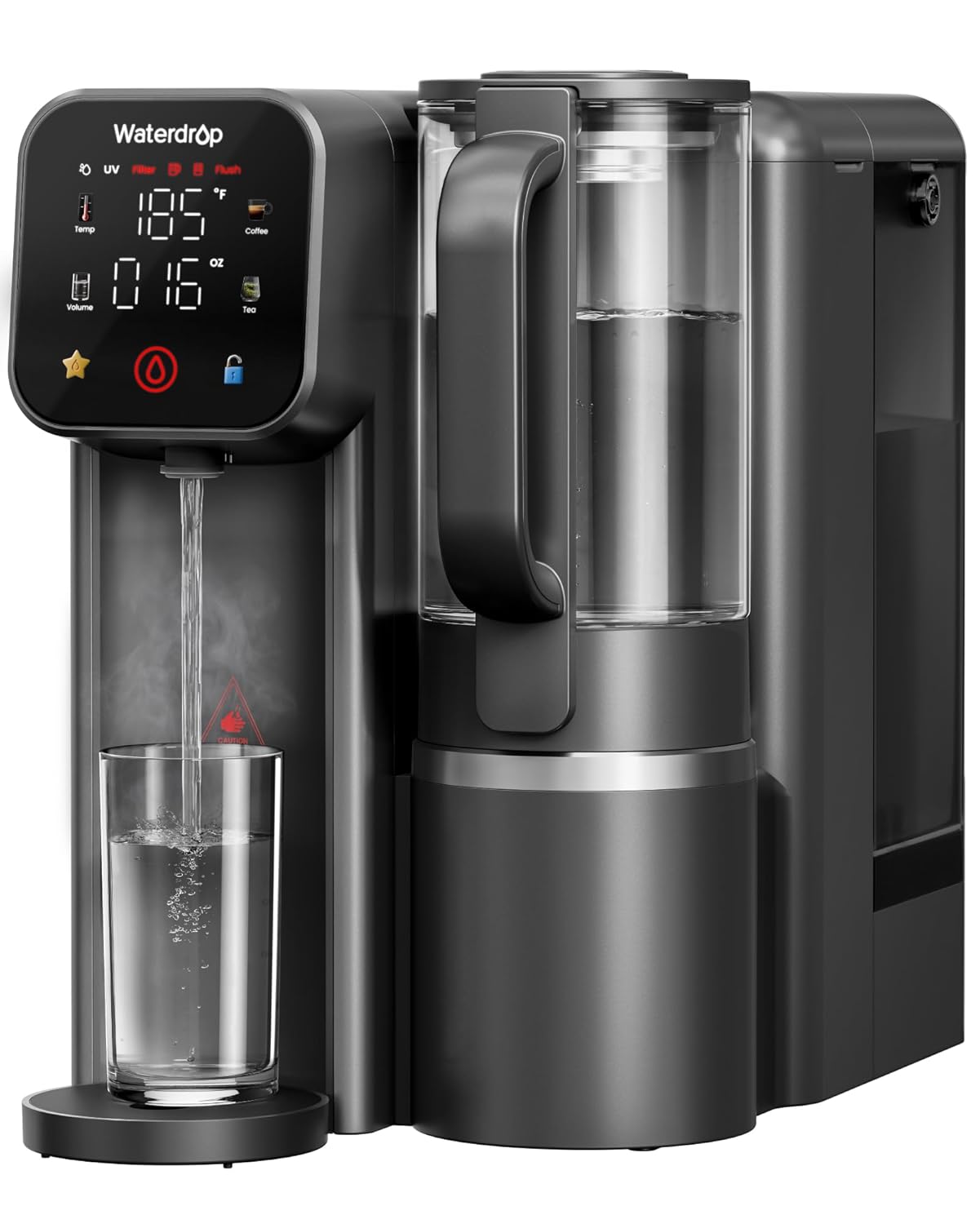 Waterdrop WD-M6H Instant Hot Reverse Osmosis System Countertop Water Filter 7-Stage 3 1 Pure to Drain Hot Water