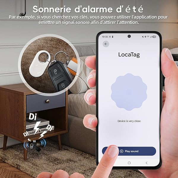 Tag Android Traceur de clés Android, Air Tracker Android, air tagg Compatible avec Google Find My Device, Convient pour clés, Portefeuilles, vélos et valises (4 pièces) - 3