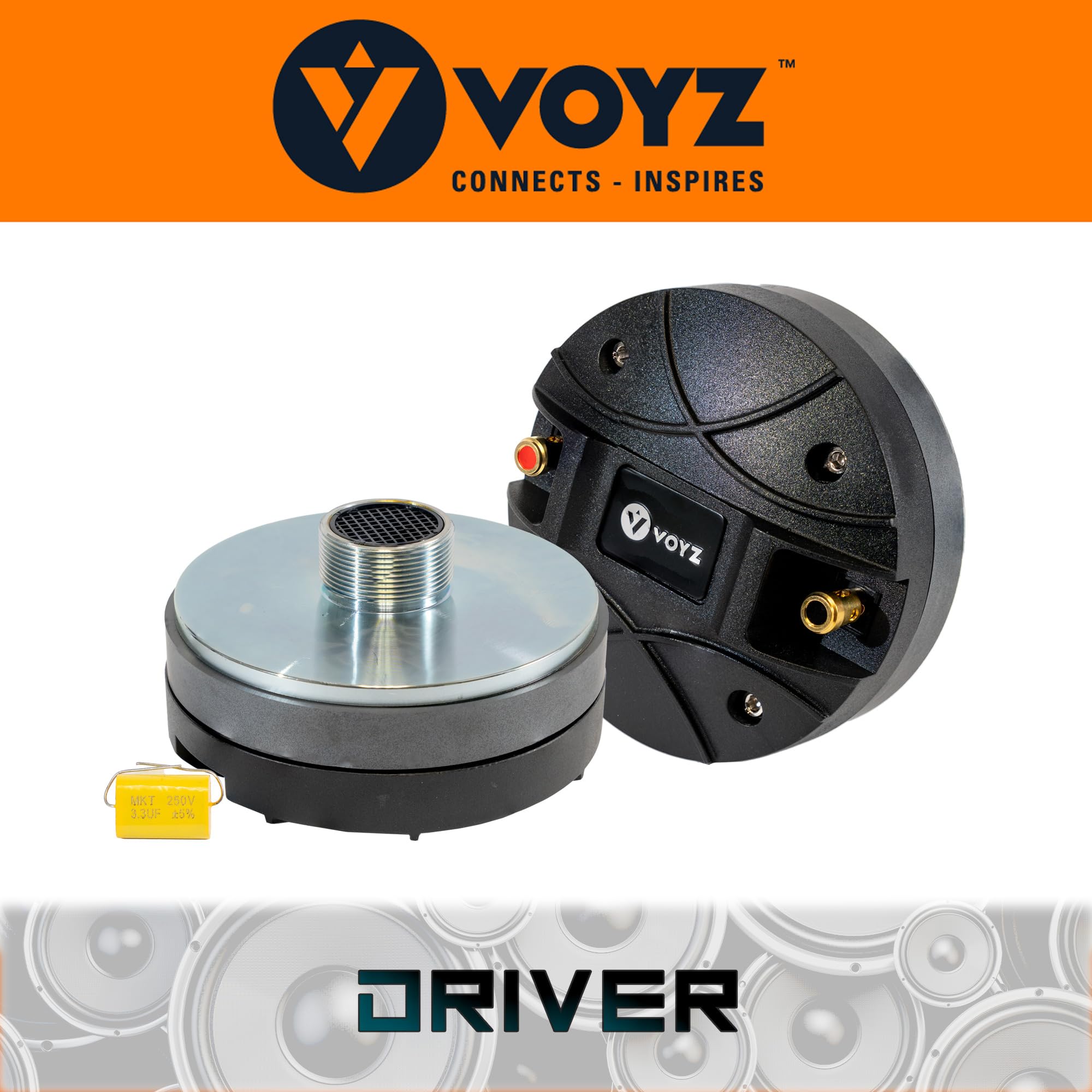 VOYZ Twist-On Throat Compression Driver - High Power 800/1000