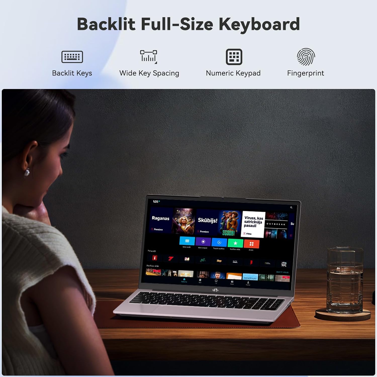 NIMO 15.6" IPS FHD Student Laptop, Intel Core i3-1215U 32GB RAM 1TB SSD(Beats i5-1135G7, Up to 4.4GHz) Computer with 65W Type C 180° Open Angle Backlit KB, Wi-Fi 6, for Home and Business