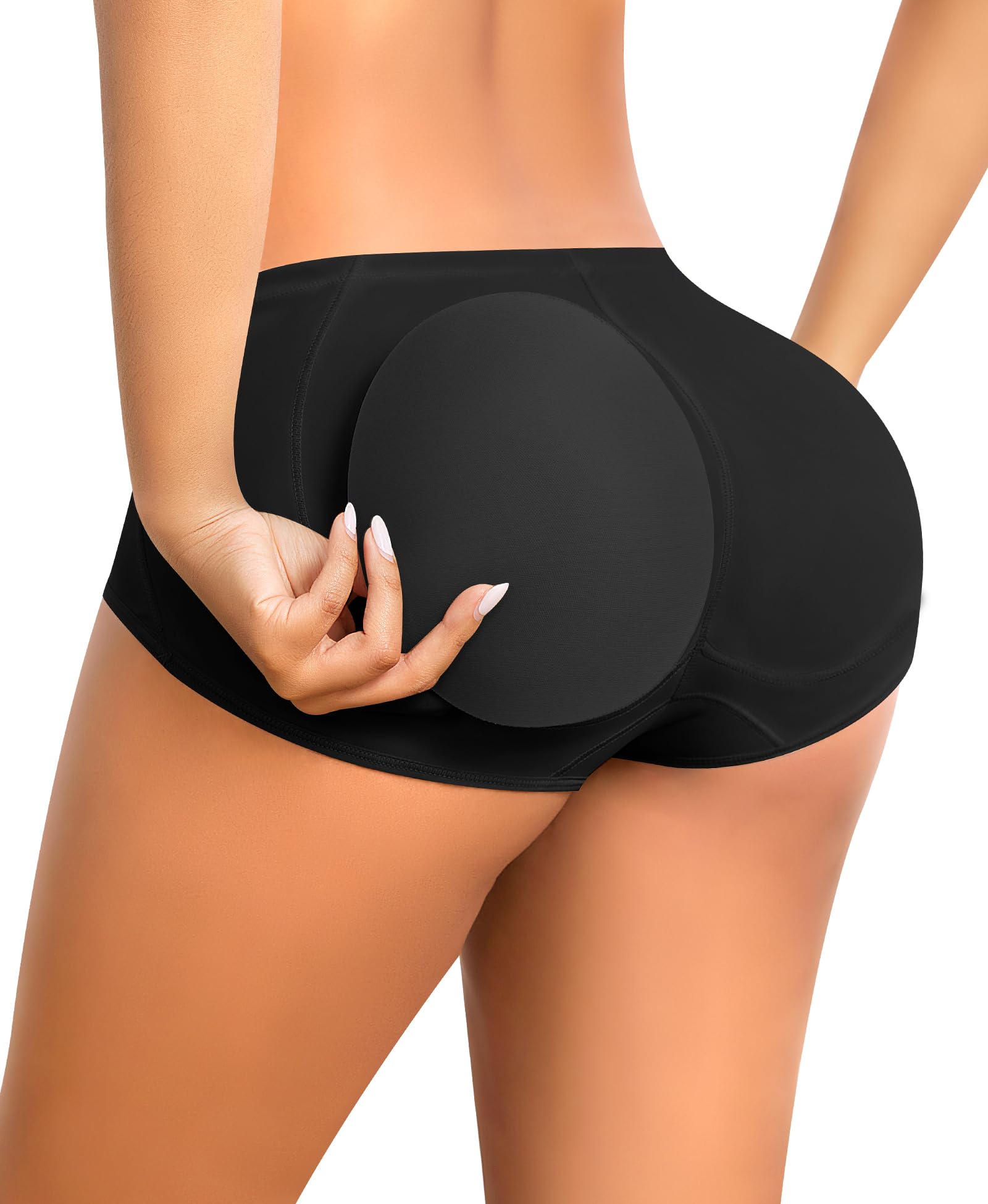 DERCA Butt Lifting Panties Padded Underwear for Women Seamless Booty Pads Butt Enhancer Panty