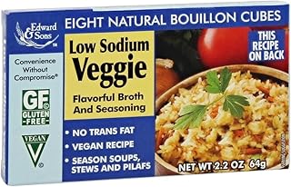 Edward Sons Low Sodium Vegetable Bouillon Cube 2.2 Oz (pack Of 12)