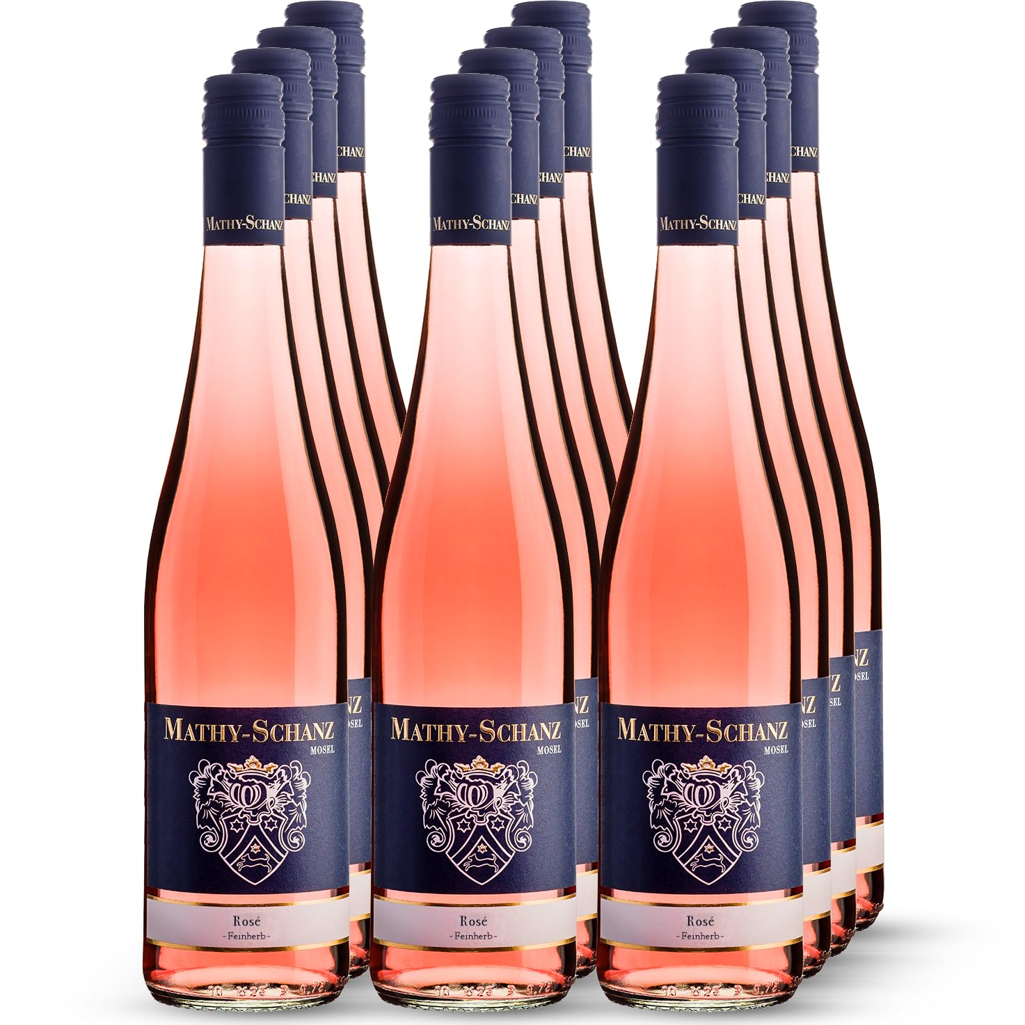 Weingut Mathy-Schanz - Rosé Feinherb | Wein von der Mosel (12 Flaschen (12 x 0,75l))