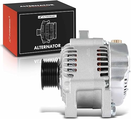 Miniatura 9 de A-Premium Alternador compatible con Toyota Tacoma 2005-2006, 2.7L, 12V 80A polea de 7 ranuras en el sentido de las agujas del reloj, reemplazo #