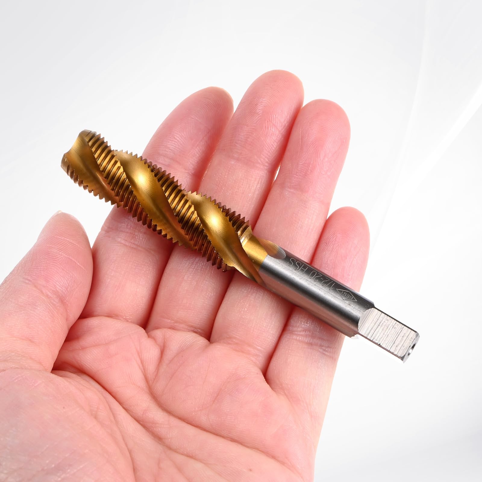 M METERXITY 2-Pack 1/2-20 UNC Spiral Flute Thread Tap - Image 4