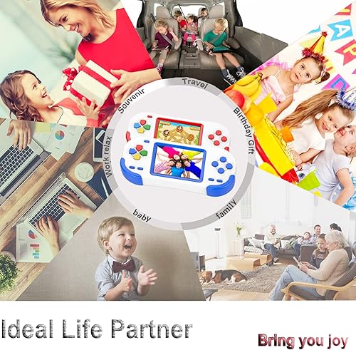 Miniatura 6 de Beijue - Consola de videojuegos portátil retro para niños, 218 juegos electrónicos clásicos de estilo antiguo incorporados, pantalla de 2.5