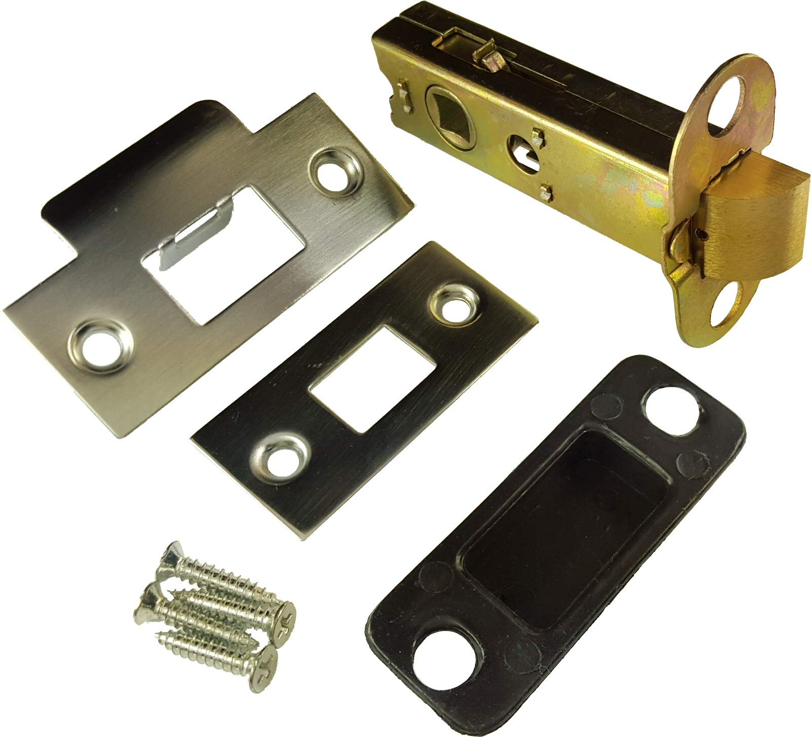 Architectural Hardware Satin Chrome Dh™ 79Mm - 3" Inch Double Sprung Tubular Mortice Latch Brushed - 59Mm Backset