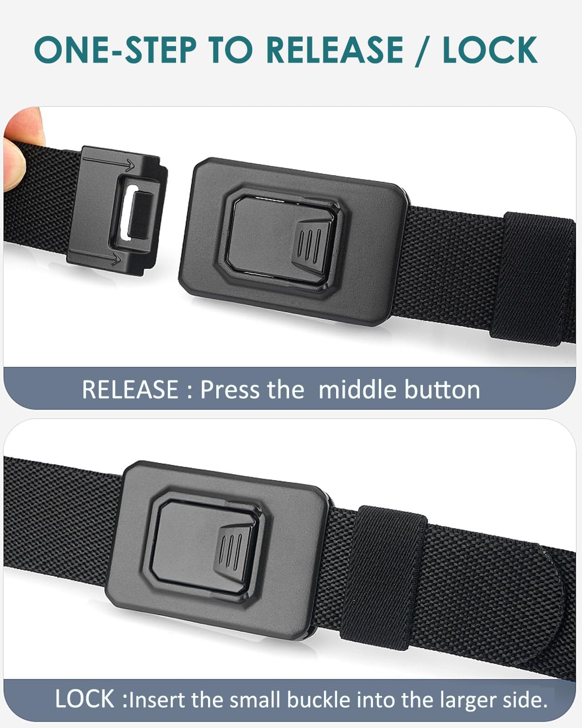 Mens Belt, Tactical Military Utility Rigger Work 1.25 Inch Belts for Men Women with Quick Release Buckle - Image 4