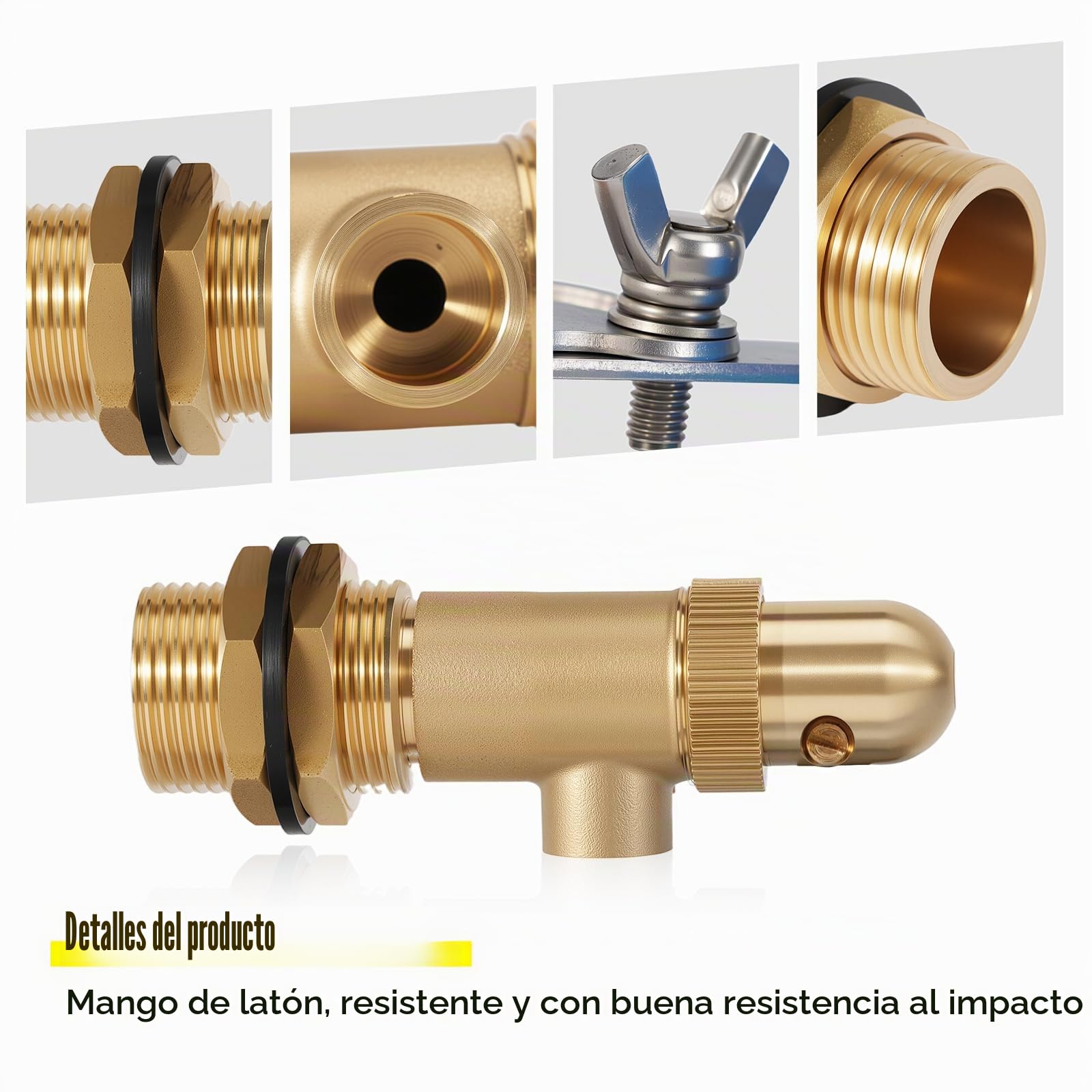 Válvula de Flotador de Latón 3/4 Pulgadas, Regulación Automática de Nivel de Agua para Estanque, Granja, Ganado, Cabras, Caballos y Depósitos de Vehículos, Pack de 2