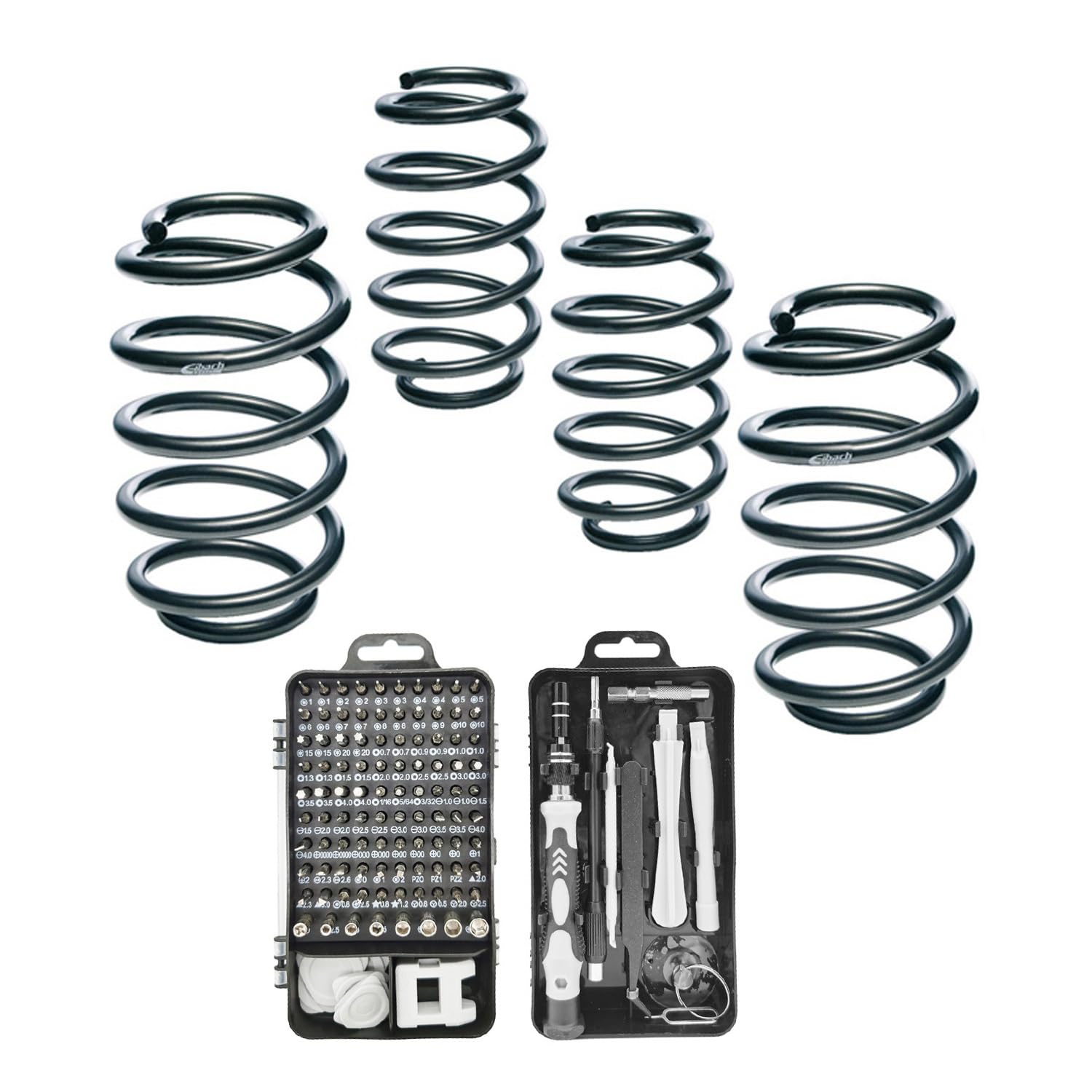 Eibach Pro-Kit molle di abbassamento E10-15-021-02-22 compatibili con VW Golf VII 5G1, AUDI A3 8V1 8VK, SEAT Leon 5F + set di cacciaviti 115 pezzi