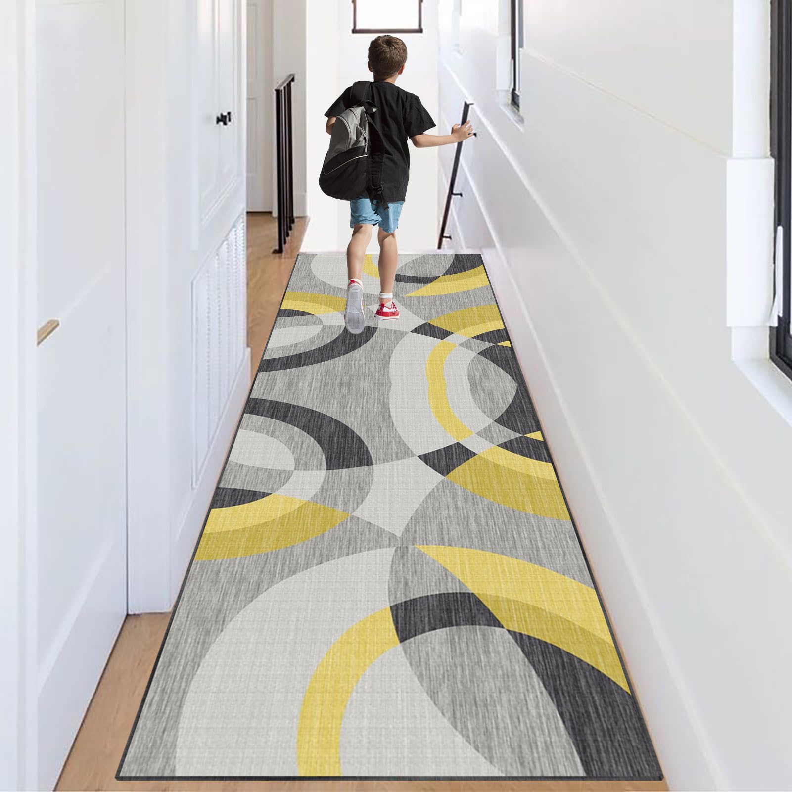 Tapijtloper voor Gang Antislip Keukentapijt Wasbaar Keukenmatten Lange Voetmat 60 x 180 cm Lengte Aanpasbaar Loper voor Keuken Hal Slaapkamer Woonkamer Badkamer Wasruimte Kantoor