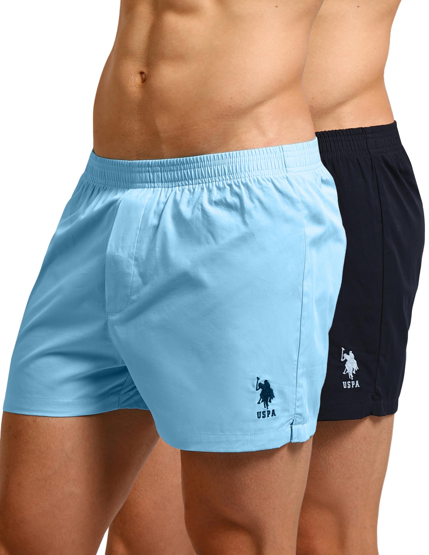 Mens OEX17 Mid Rise Solid Lounge Shorts - Pack of 2-image-11