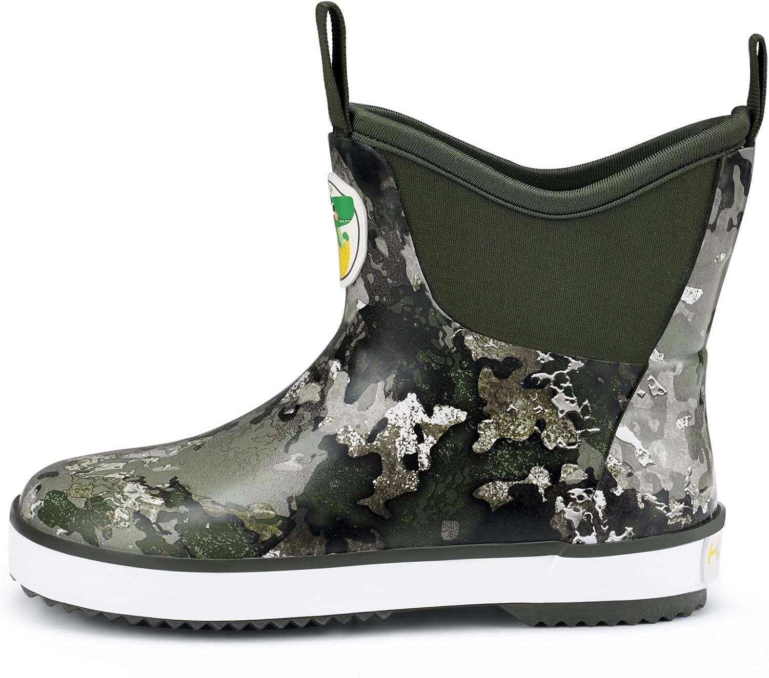 HISEA Kid's Deck Boots Waterproof Lightweight Ankle Rain Boots for Boys Girls Rubber Boots Non-slip Child Rain Shoes - Image 9