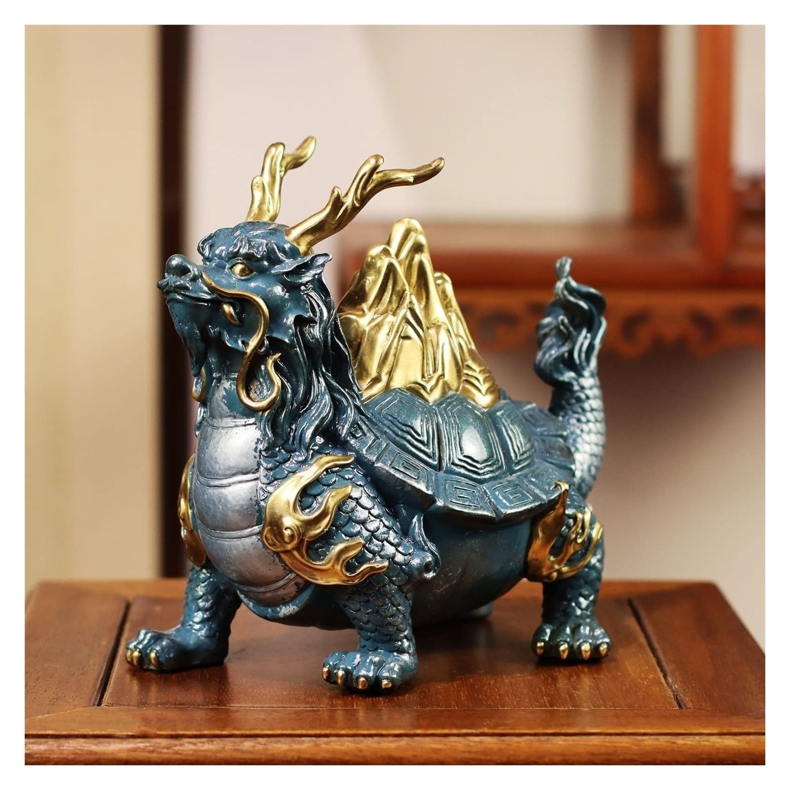 Figurka Dekoracyjna Tylne wejście Ornament smok Jinshan do domu salon dekoracyjna dekoracja Qiaoyuan otwarcie dobrego moralnego
