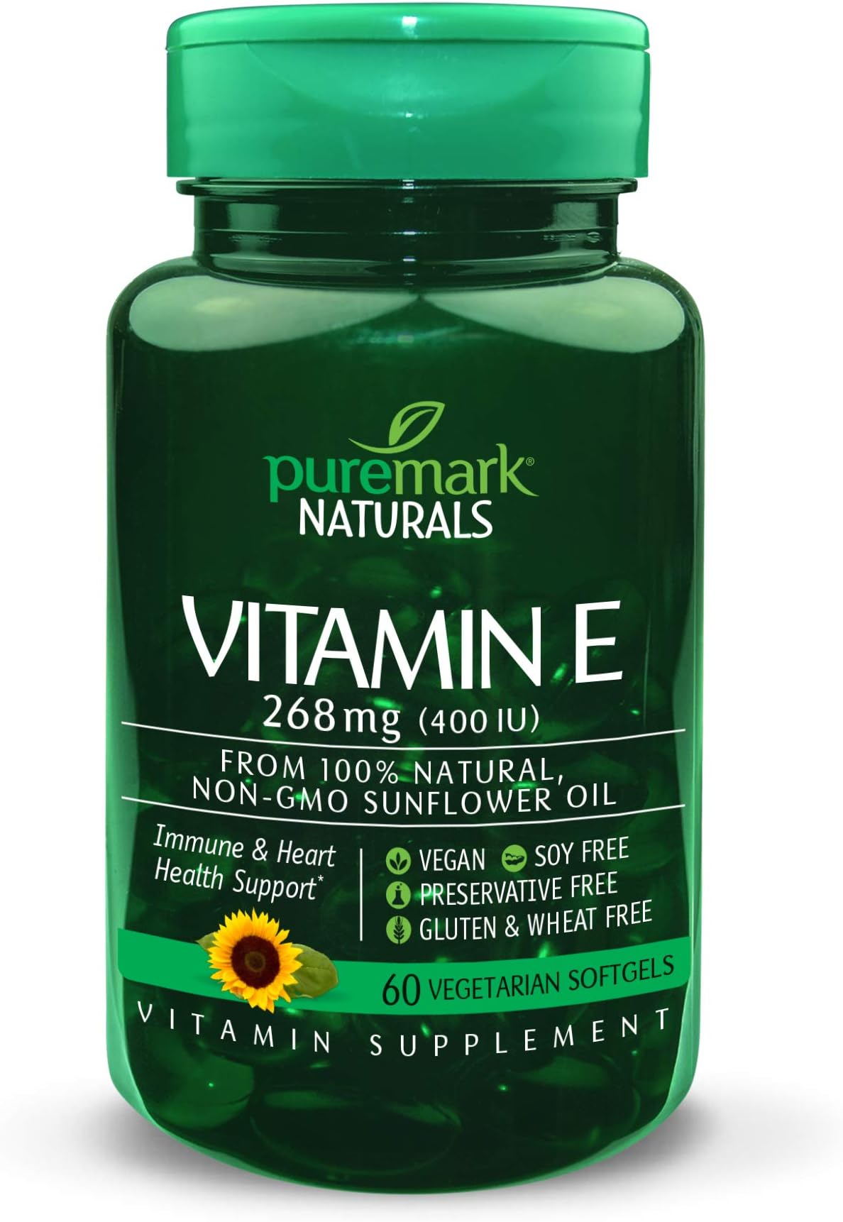 Puremark Vitamin E 400 Iu Vegetarian Softgels, 60 Count