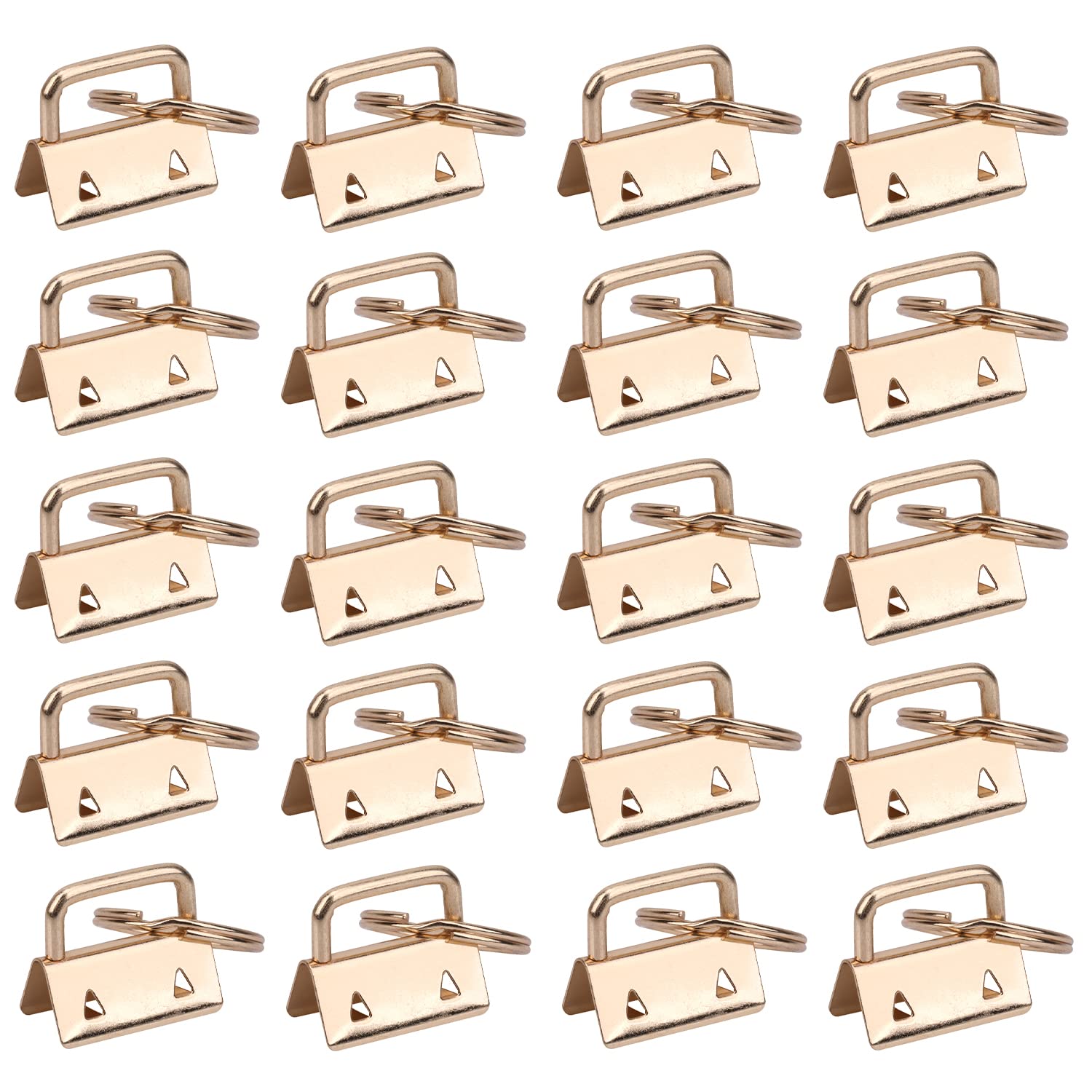 Trimming Shop Key Fob Hardware Gold 1" Lanyard Keychain Hardware-20pcs