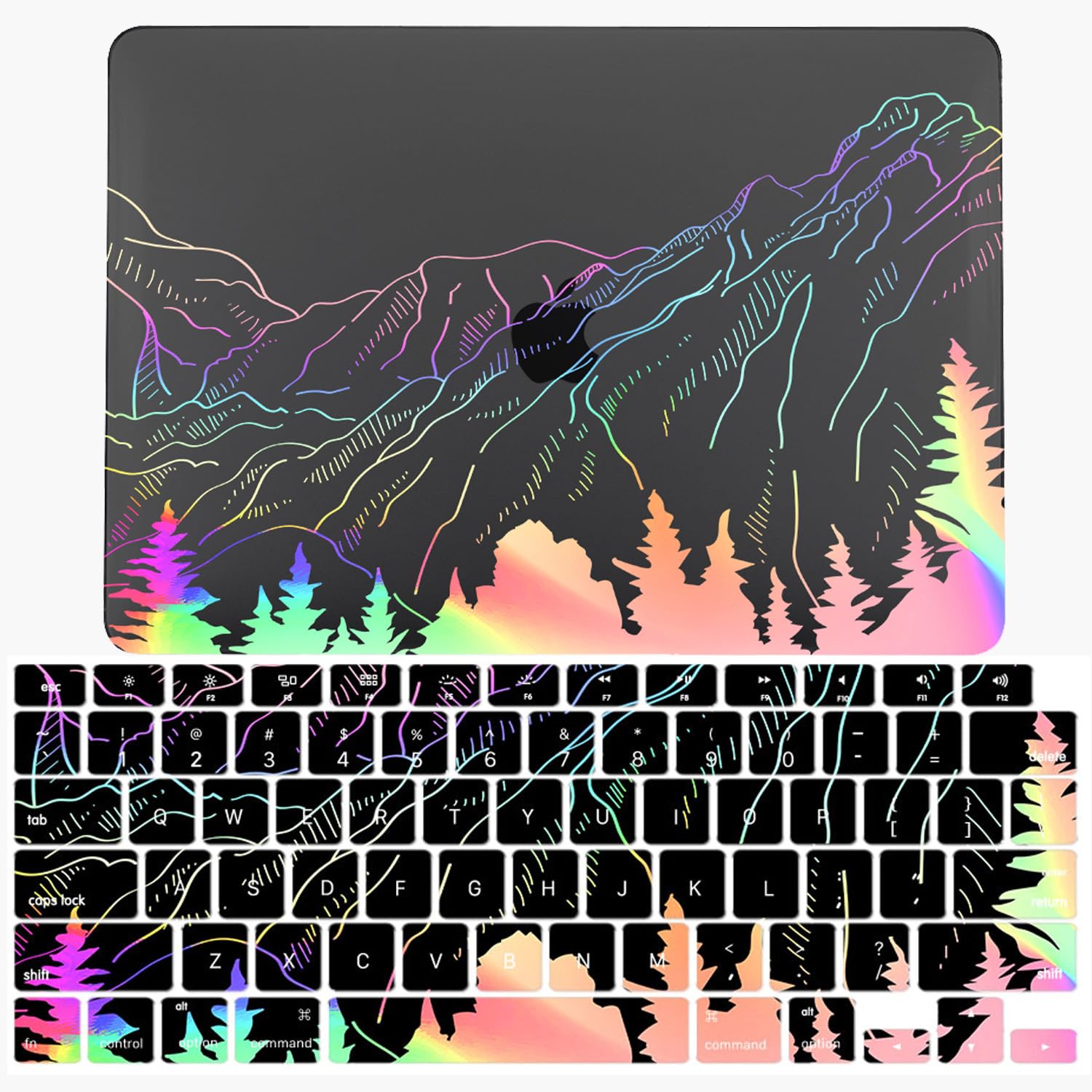 Funda MacBook Air 11 carcasa rígida negra A1370 A1465 protector portátil JZ Flash LT25 7