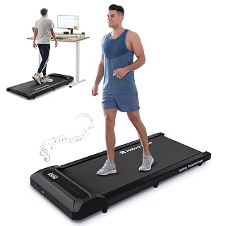 Mobvoi Walking Pad Smart AI Under Desk Treadmill Portable Small 2 in 1 Treadmills for Home Office Jogging Running Machine TicSports Zwift Kinomap with LED Display Remote Control 6 KMH Easy Storage - Amazon product rated Grade A