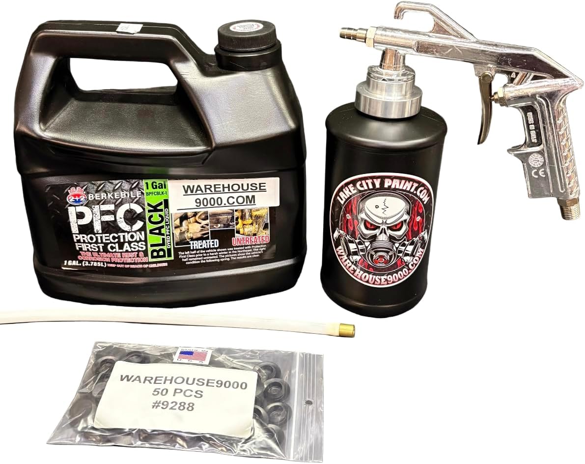 PFC Black Semi-Pro Undercoating Gun - Straight Wand Kit (1 B Quart Bottle)