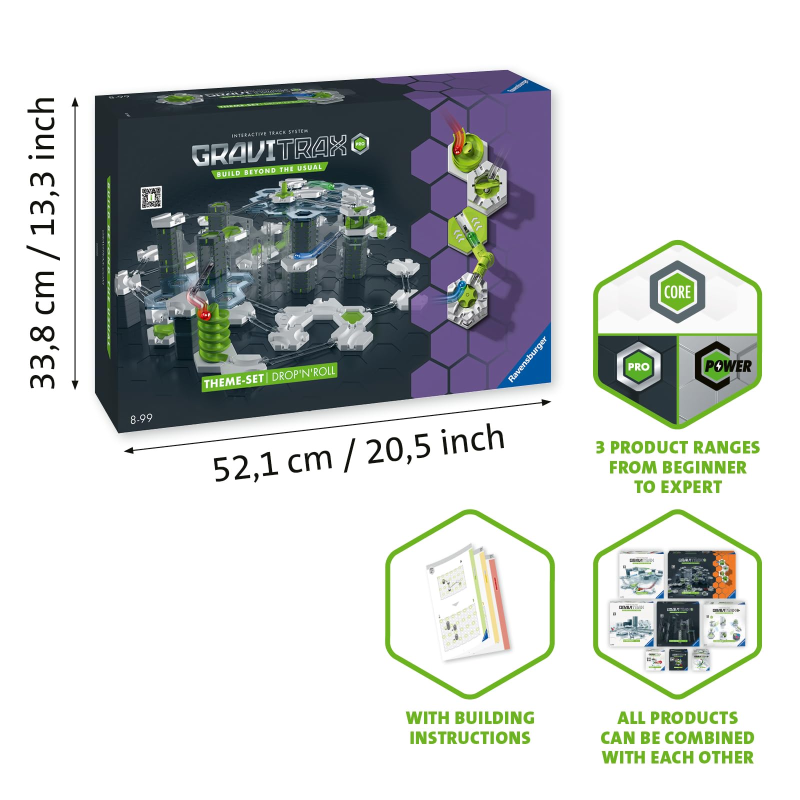 Amazon.com: Ravensburger GraviTrax PRO Starter-Set Drop'n'Roll