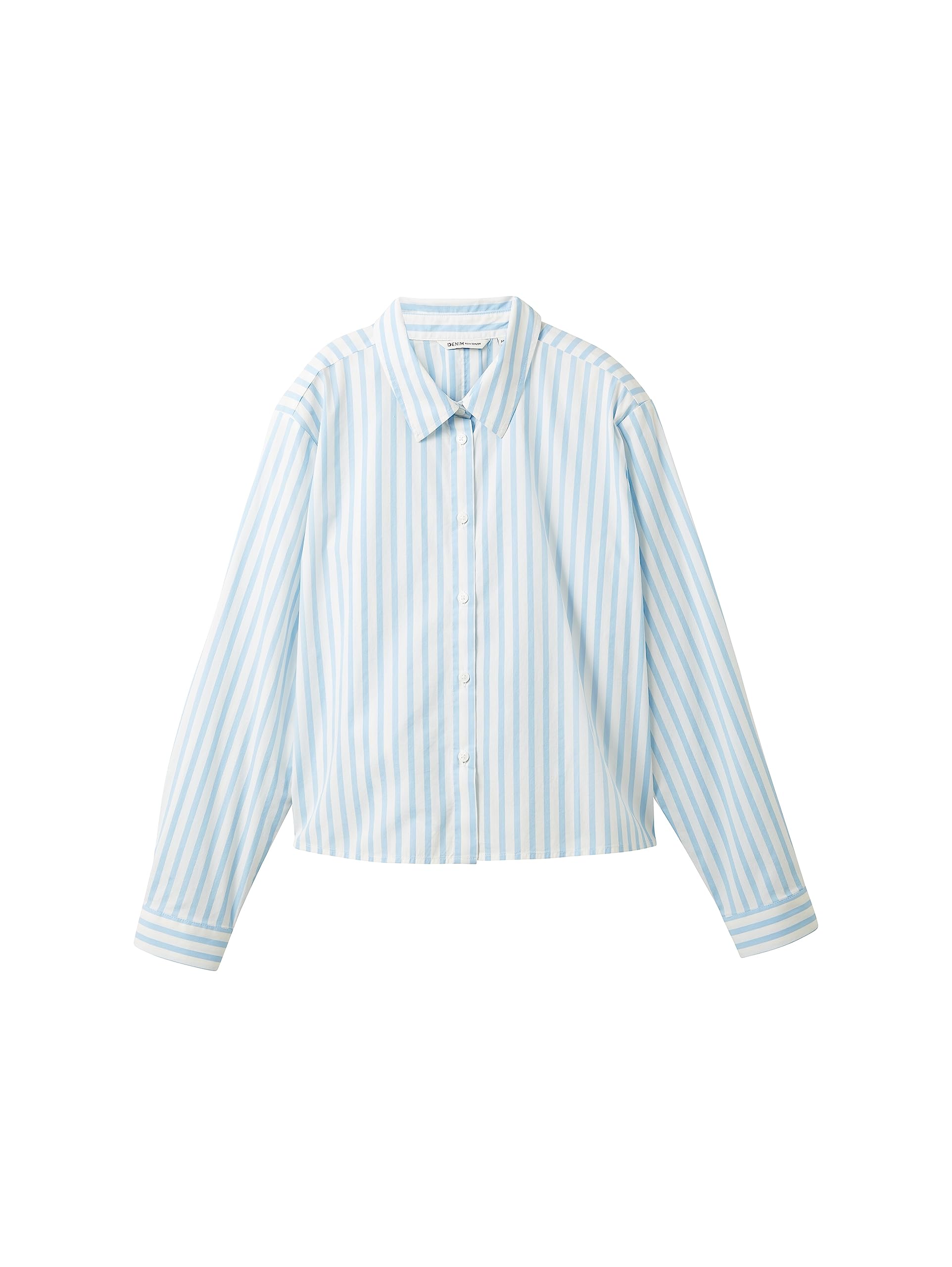 TOM TAILOR Denim Damen 1038121 Boxy Basic Hemd-Bluse (1er Pack)