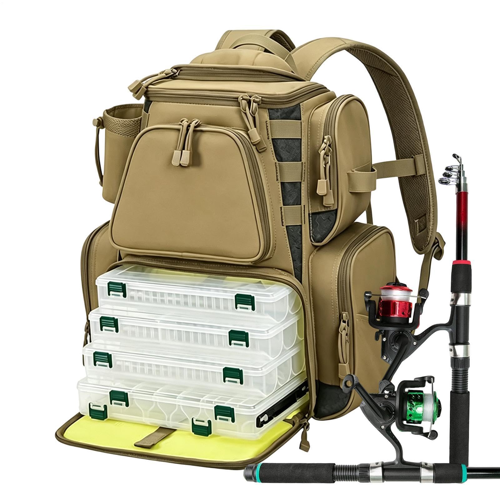 Mochila De Aparejos De Pesca Bolsa Organizadora Impermeable Para Aparejos