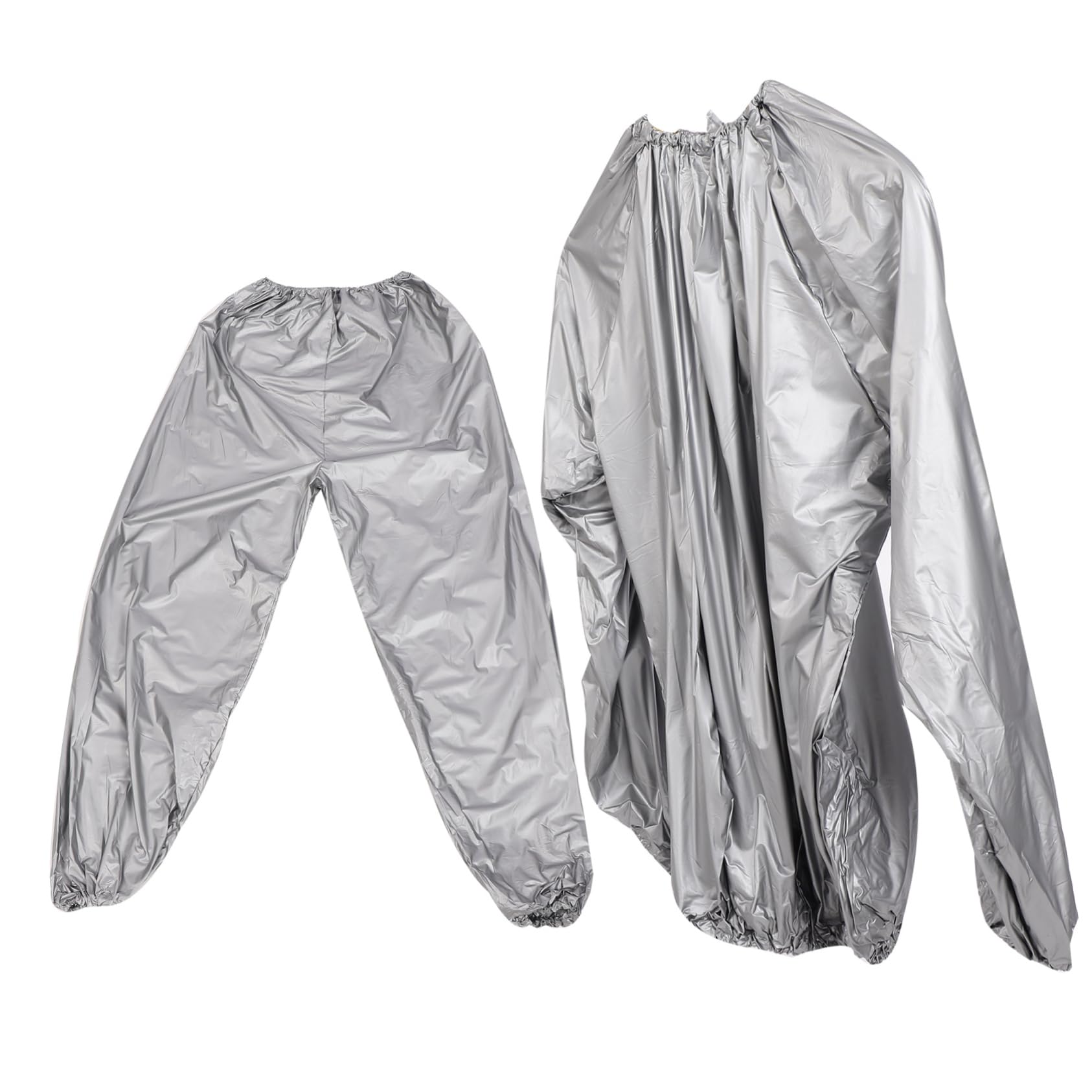 ifundom 1 Set Sauna Suit Men Sweat Pants Women Sweatpants Sauna Suits Clothes Work Stretchy Sauna Suit for Women Saunas Leggings Color Silver Polyethylene Fiber (Fiber)