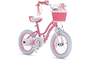 Royalbaby EZ Stargirl 12 Inch Kid Bike with Handbrake and Coaster Brake for Age 3-9