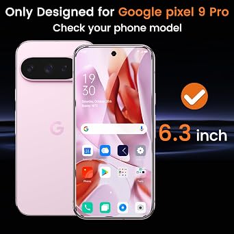 Lesakit 4 Pack for Google Pixel 9 Pro Screen Protector with 4 Pack Camera Lens Protector, 9H Hardness Tempered Glass Screen Protector Anti-Fingerprint Case Friendly