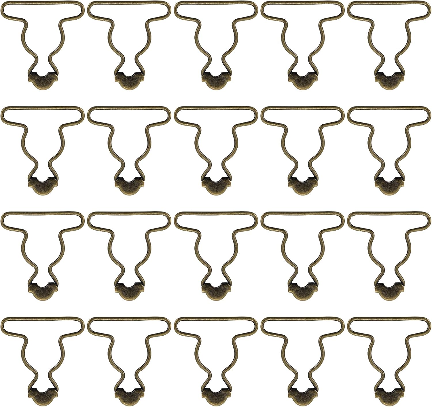 Mabor 20Pcs Overall Buckles Clips Replacement, 1.5 Inch Dungaree Suspender Clips Metal Suspender Buckles for Rompers Pants Bib Sewing Accessories
